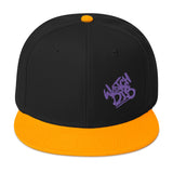 Snapback Hat Purple Graffiti Font