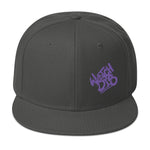 Snapback Hat Purple Graffiti Font