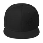 Snapback Hat Black Graffiti Logo