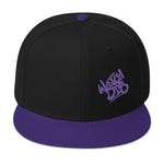 Snapback Hat Purple Graffiti Font