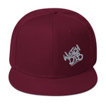 Snapback Hat Grey Graffiti Font