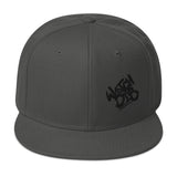 Snapback Hat Black Graffiti Logo