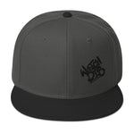 Snapback Hat Black Graffiti Logo