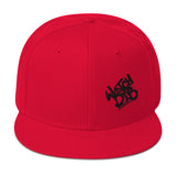 Snapback Hat Black Graffiti Logo