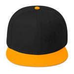 Snapback Hat Black Graffiti Logo