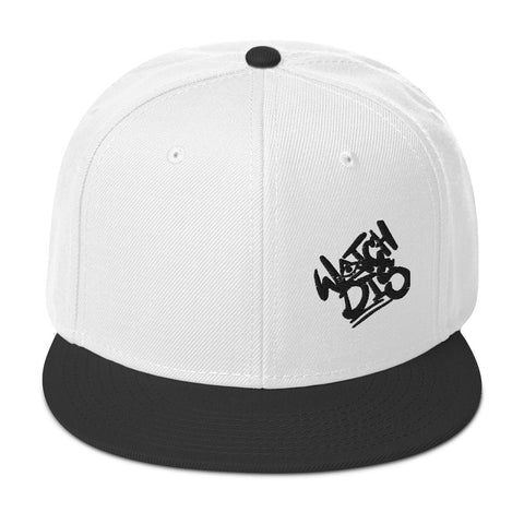Snapback Hat Black Graffiti Logo