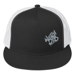 Trucker Cap Silver Graffiti Font