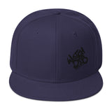 Snapback Hat Black Graffiti Logo