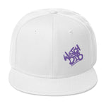 Snapback Hat Purple Graffiti Font