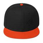 Snapback Hat Black Graffiti Logo