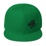 Snapback Hat Black Graffiti Logo