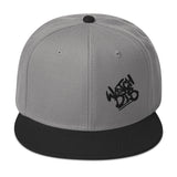 Snapback Hat Black Graffiti Logo