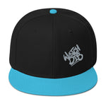 Snapback Hat Grey Graffiti Font