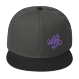 Snapback Hat Purple Graffiti Font