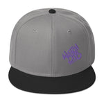 Snapback Hat Purple Graffiti Font