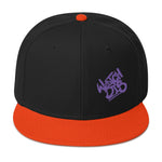 Snapback Hat Purple Graffiti Font