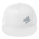 Trucker Cap Silver Graffiti Font