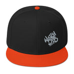 Snapback Hat Grey Graffiti Font